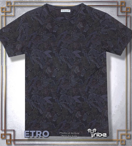 Etro men charcoal black - men's,